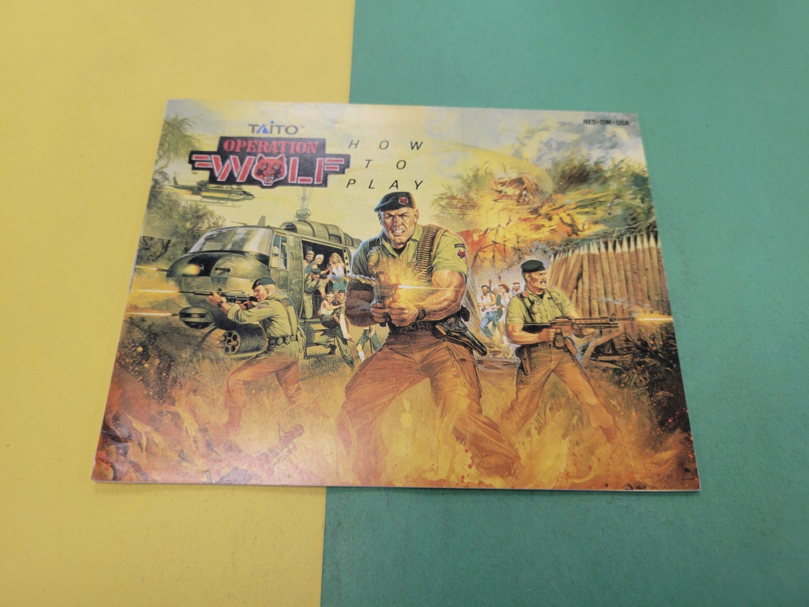 Nintendo NES Manual Only Operation Wolf