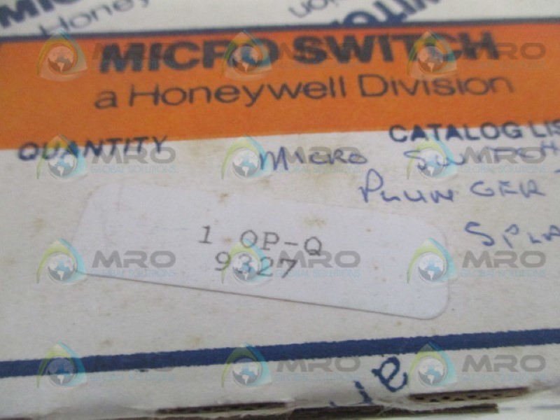 MICRO SWITCH OP-Q SPLASH PROOF SWITCH NSMP