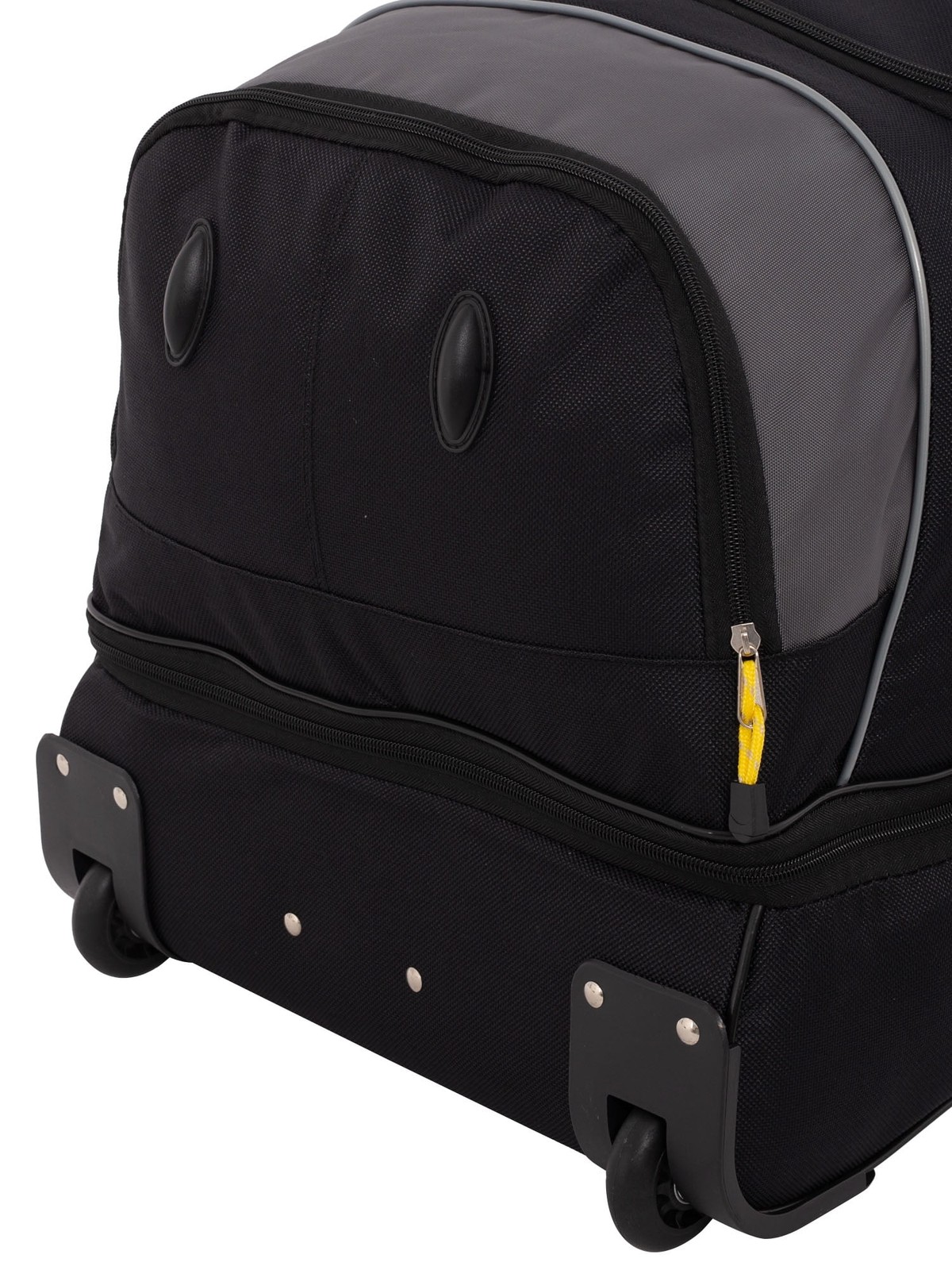 Jumbo 36" 2-Section Rolling Duffel with Blade Wheels - Black