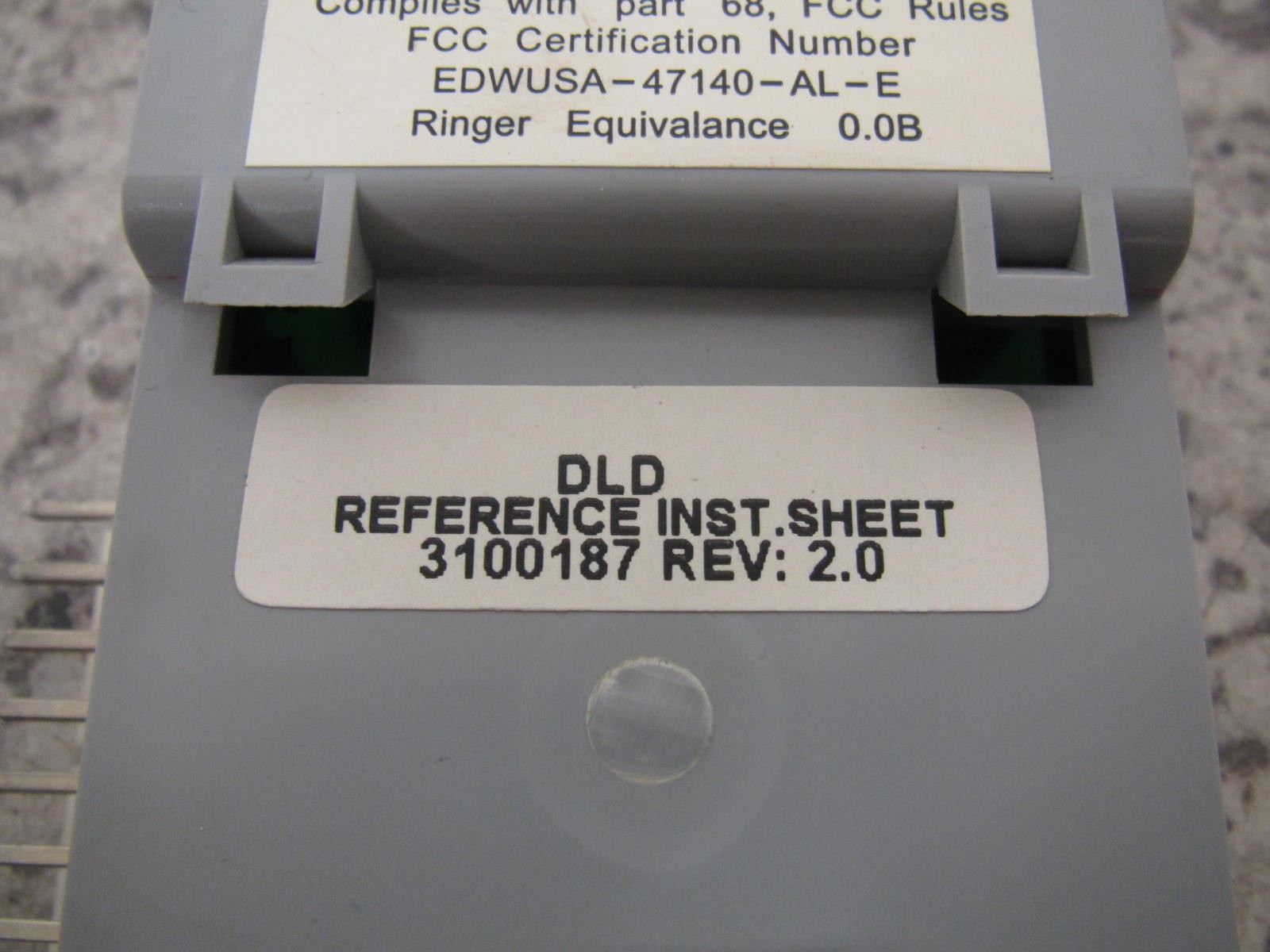 Edwards / EST DLD QuickStart QS1 / QS4 Fire Alarm Control Panel Dual Line Dialer