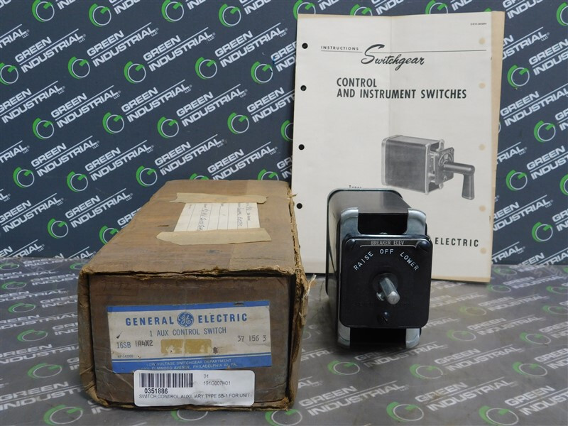 NEW General Electric 16SB1A7X2 Rotary Switch Type SB-1