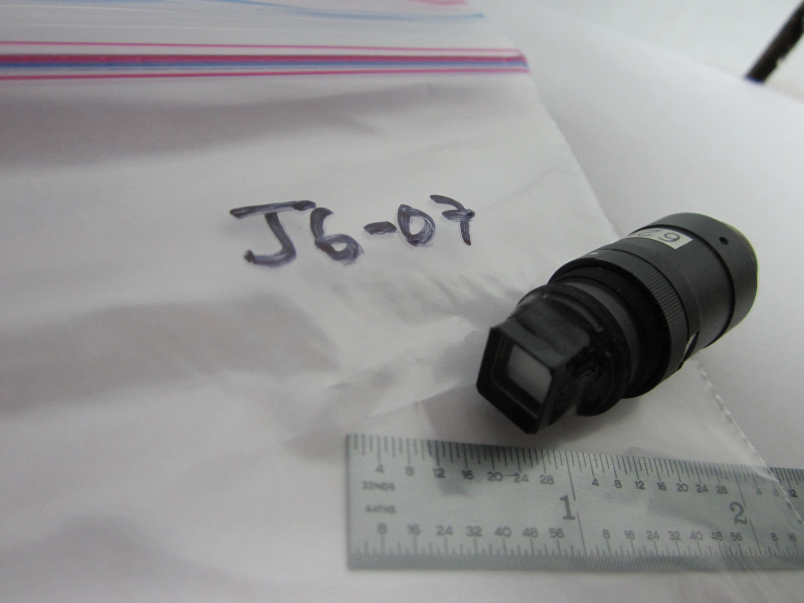 OPTICAL MICROSCOPE PANASONIC MINI VIDEO CAMERA JAPAN OPTICS BIN#J6-07