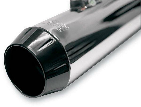 Bassani Black Powder-Coated End Cap 1in. Lip for Long Megaphone Mufflers