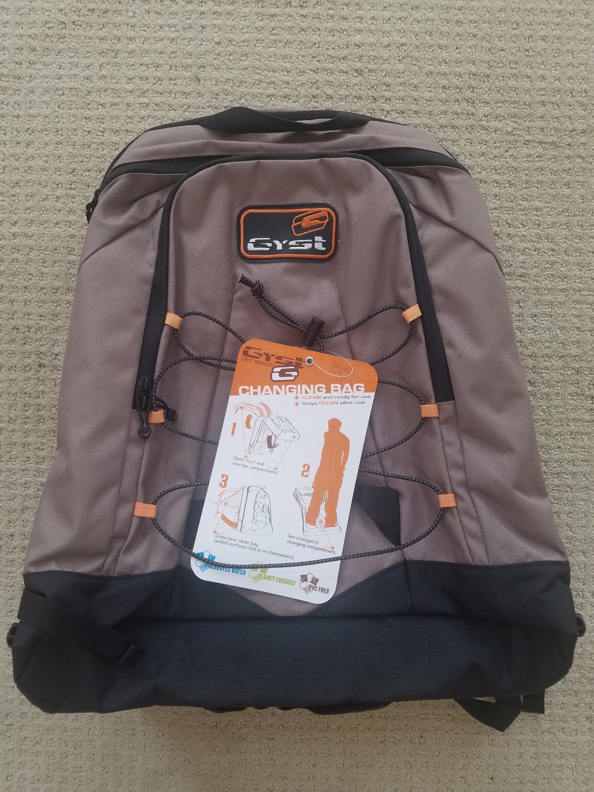New GYST BP2-10 Triathlon Backpack w/built In Changing Compartment Fast shipping