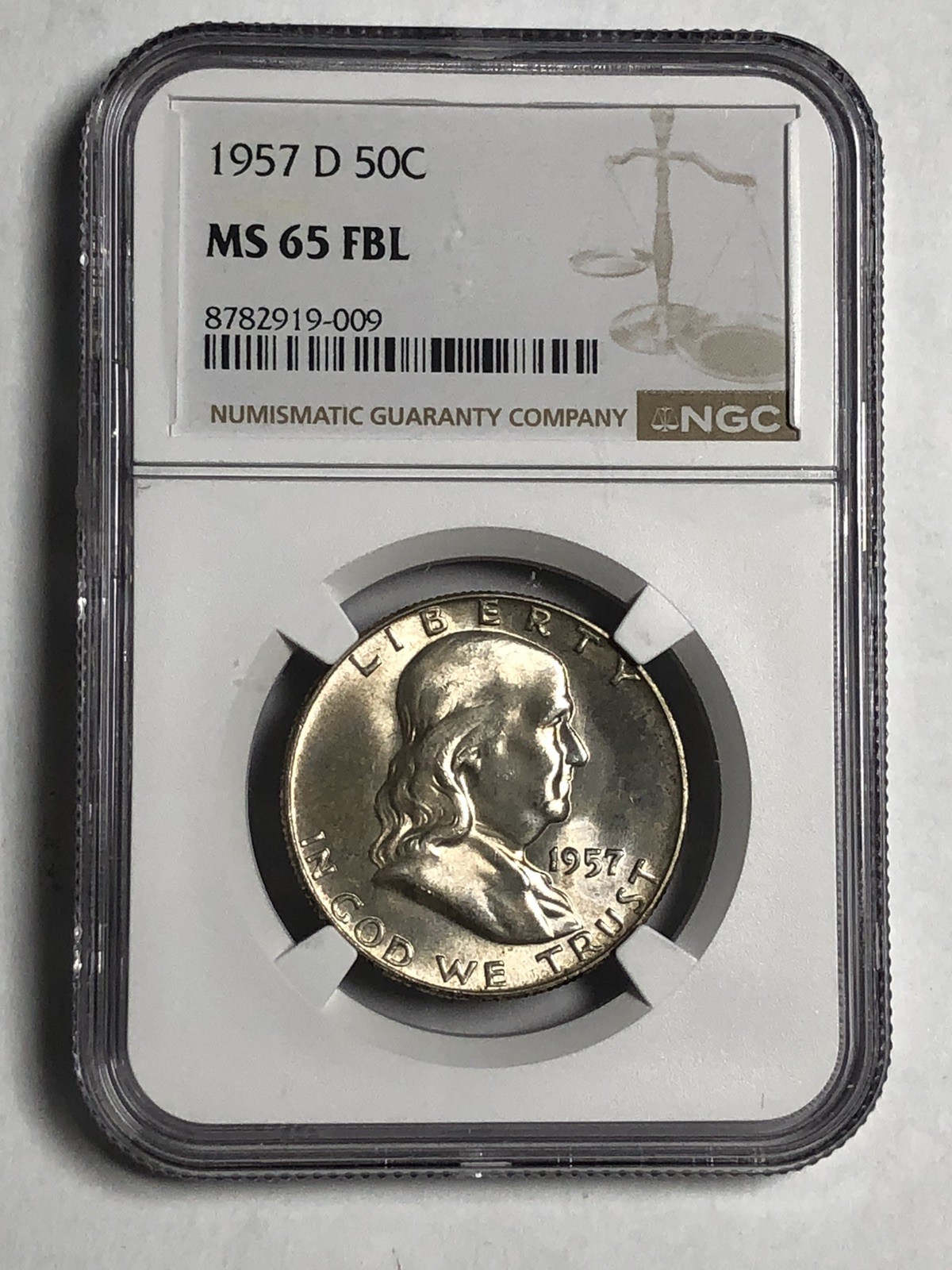 1957 D 50C  "NGC MS65 FBL"🔥BEAUTIFUL COLOR/ SLIGHT TONING/ NIC EYE APPEAL🌈💥✅