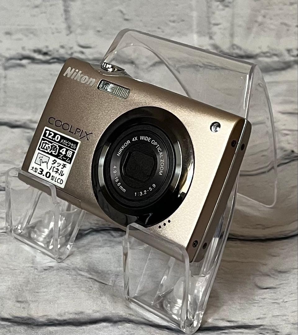 Nikon COOLPIX S4000 Compact Digital Camera Bright Bronze Tested Condition