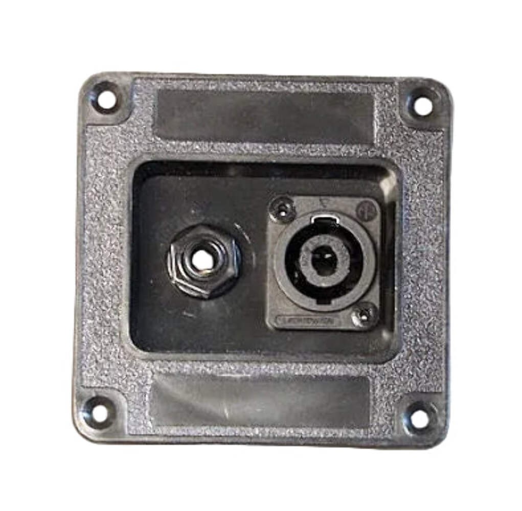 PROCRAFT M1503-C PLASTIC JACK DISH Loaded w/ 1) 1/4" and 1) NL4MP + Screws