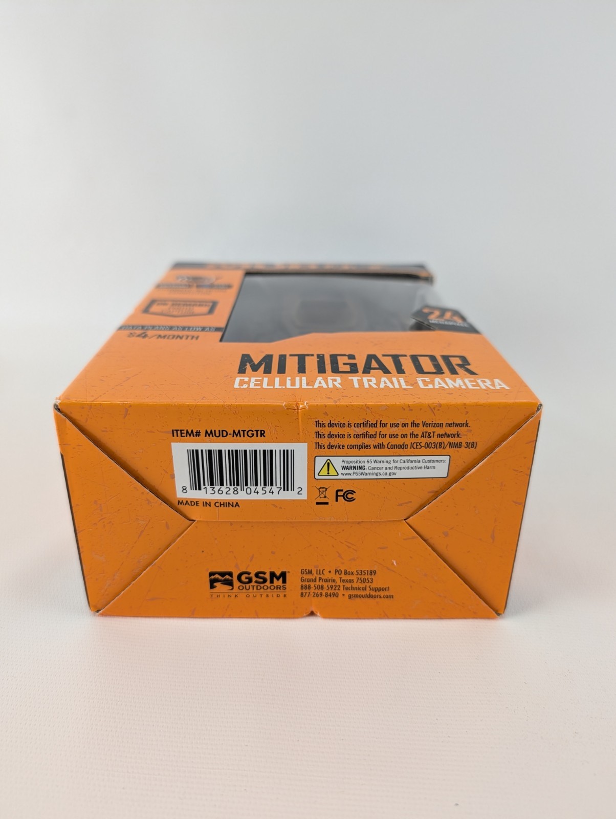 Muddy Mitigator Cellular Trail Camera 20 Megapixel 80ft - Brown (‎MUD-MTGTR-W)