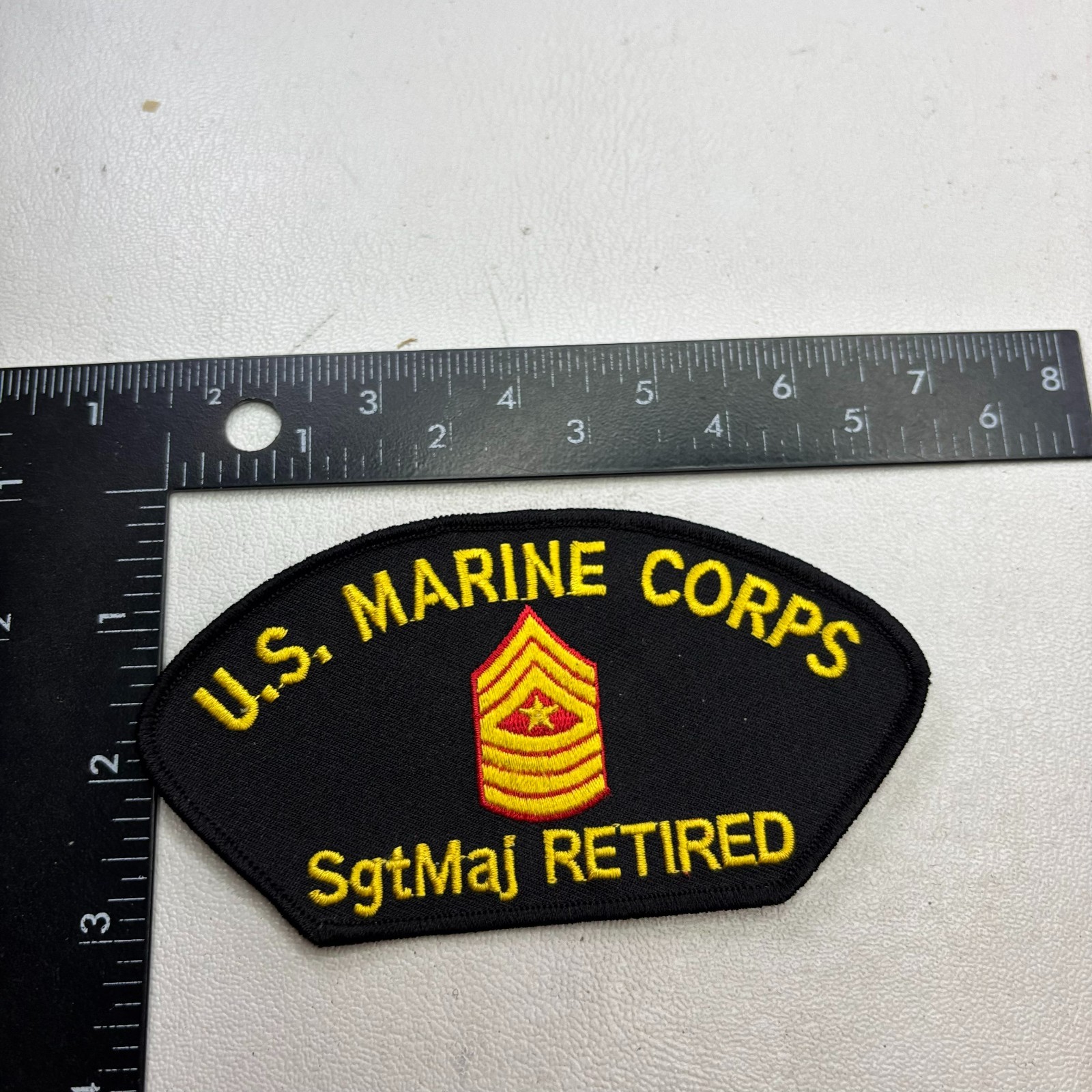 Sergeant Major US MARINE CORPS SERGEANT MAJOR RETIRED Hat Patch (Military) 621J