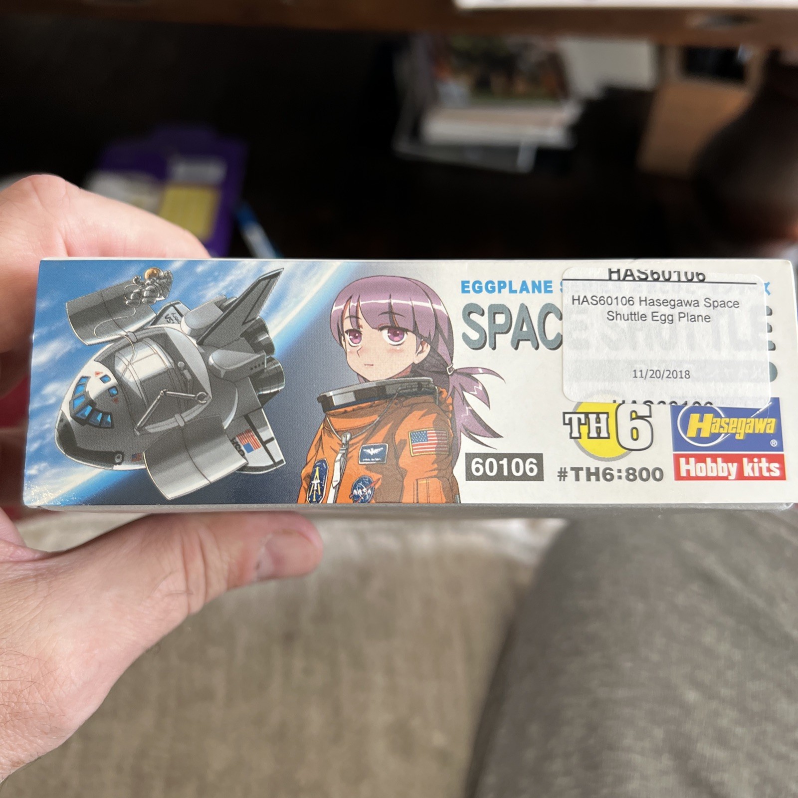 Hasegawa Eggplane Space Shuttle model kit