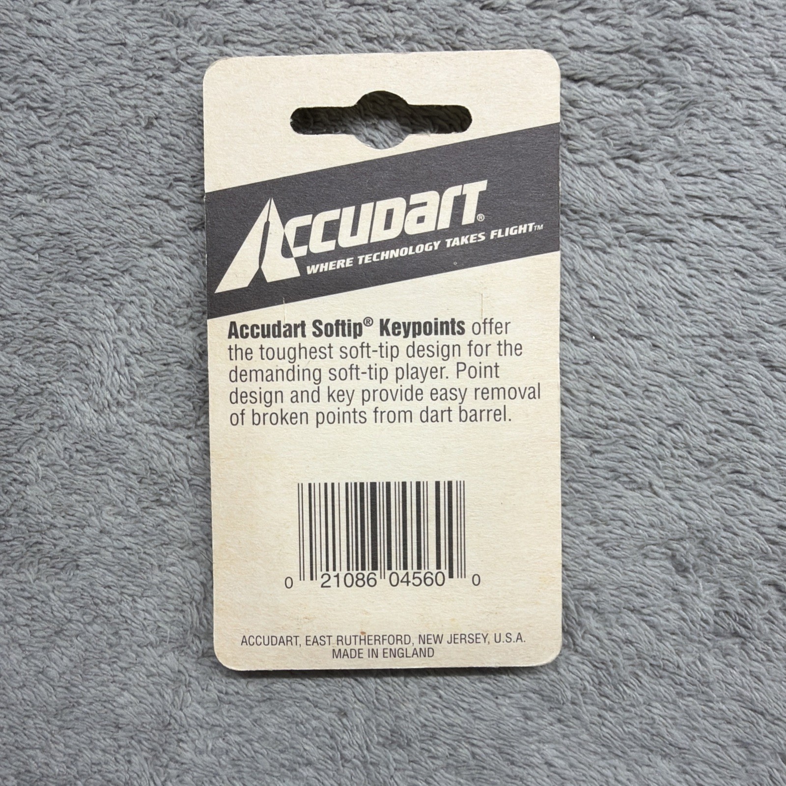 12 Accudart 3/16 2ba Soft Tip Keypoints Darts Replacement Points Vtg Nos