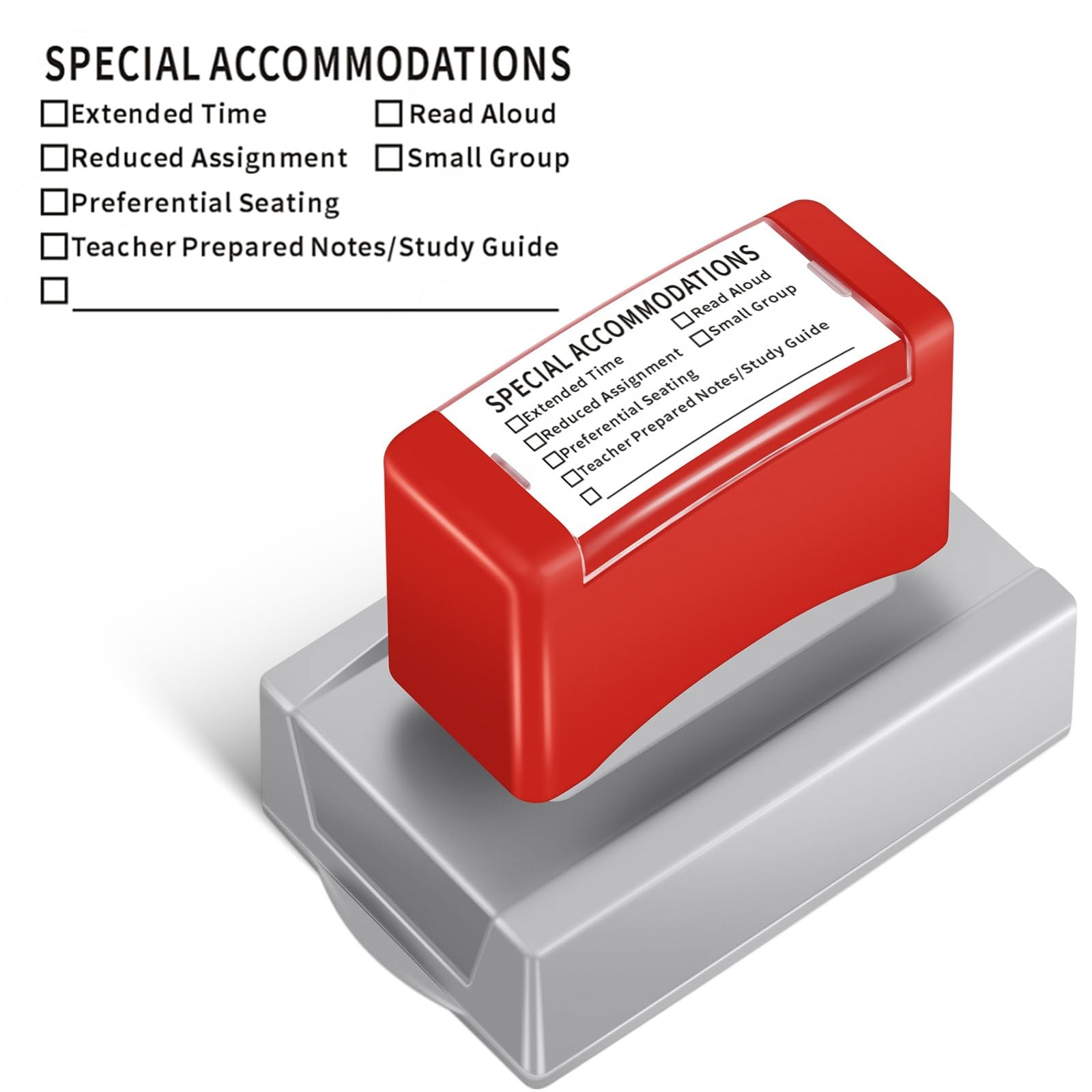 Self Inking Teacher Accommodation Stamp for Classroom SPED Modifications