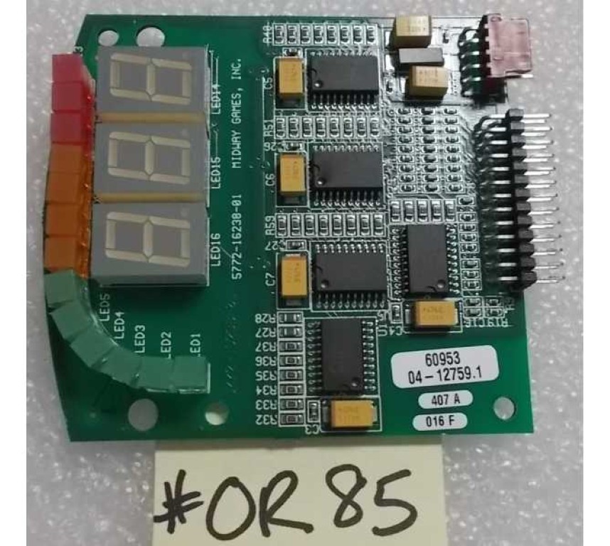MIDWAY OFF ROAD THUNDER Arcade Game SPEED RPM Board #5772-16238-01 (OR85)