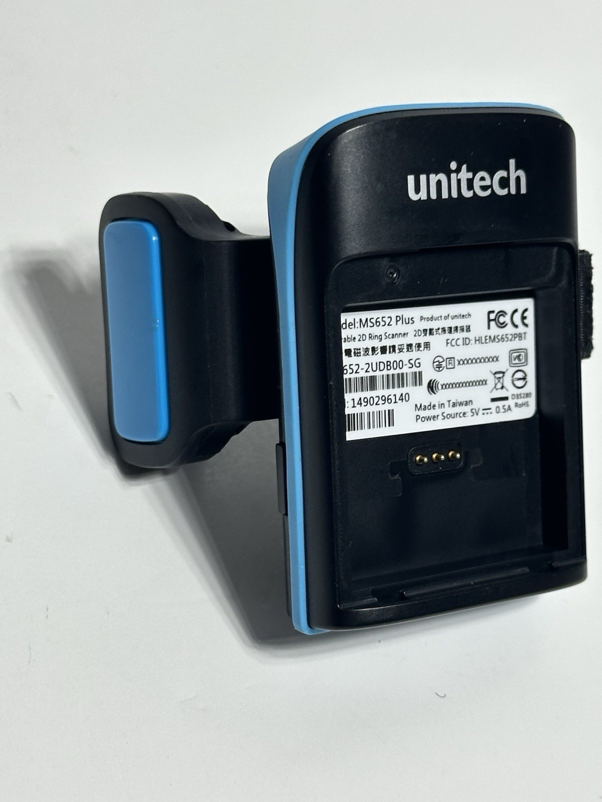 Unitech MS652 PLUS WEARABLE 2D RING SCANNER, MS652-2UDB00-SG Bluetooth