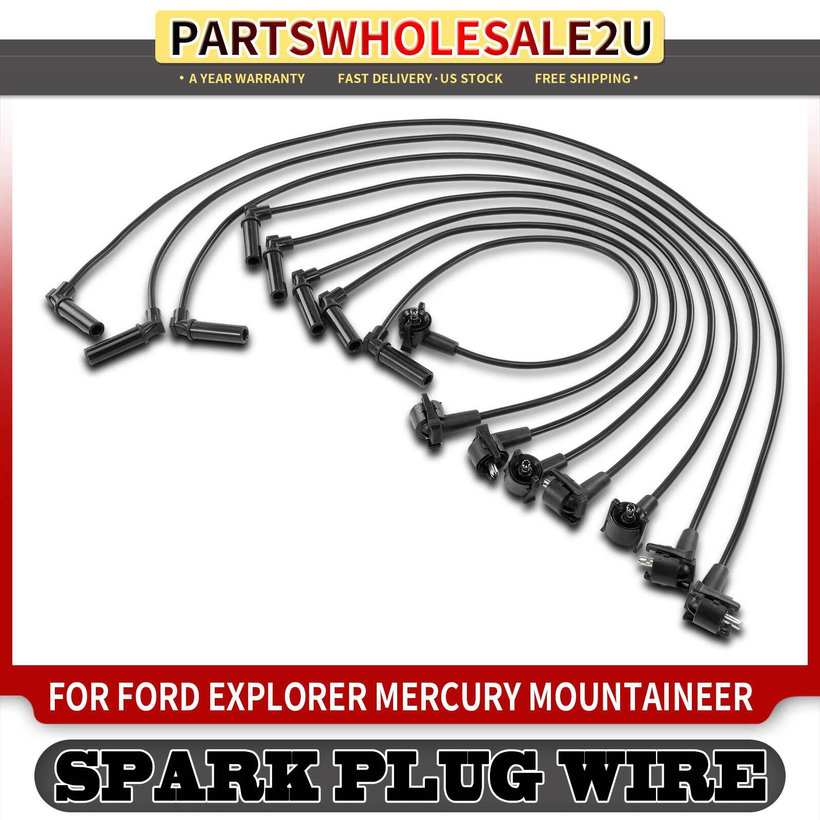 8x Spark Plug Wire Sets for Ford Ford Explorer Mercury Mountaineer 98-00 V8 5.0L