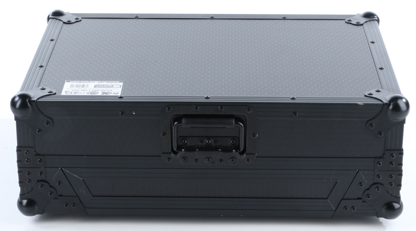 ProX DDJ-SR2 Case w/SLS, 1U, Wheeled, HC Black/Black LED