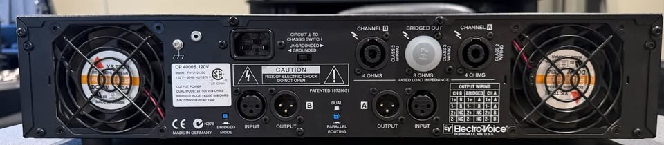 EV CP4000S Power Amp