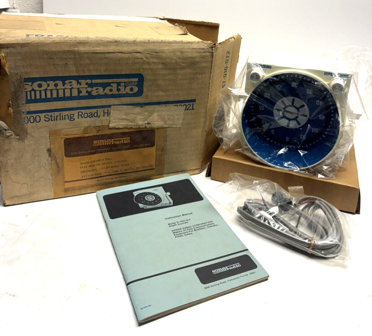 Vintage RARE NOS 1979 Sonar Radio D-1051 Depth Sounder Fish Finder