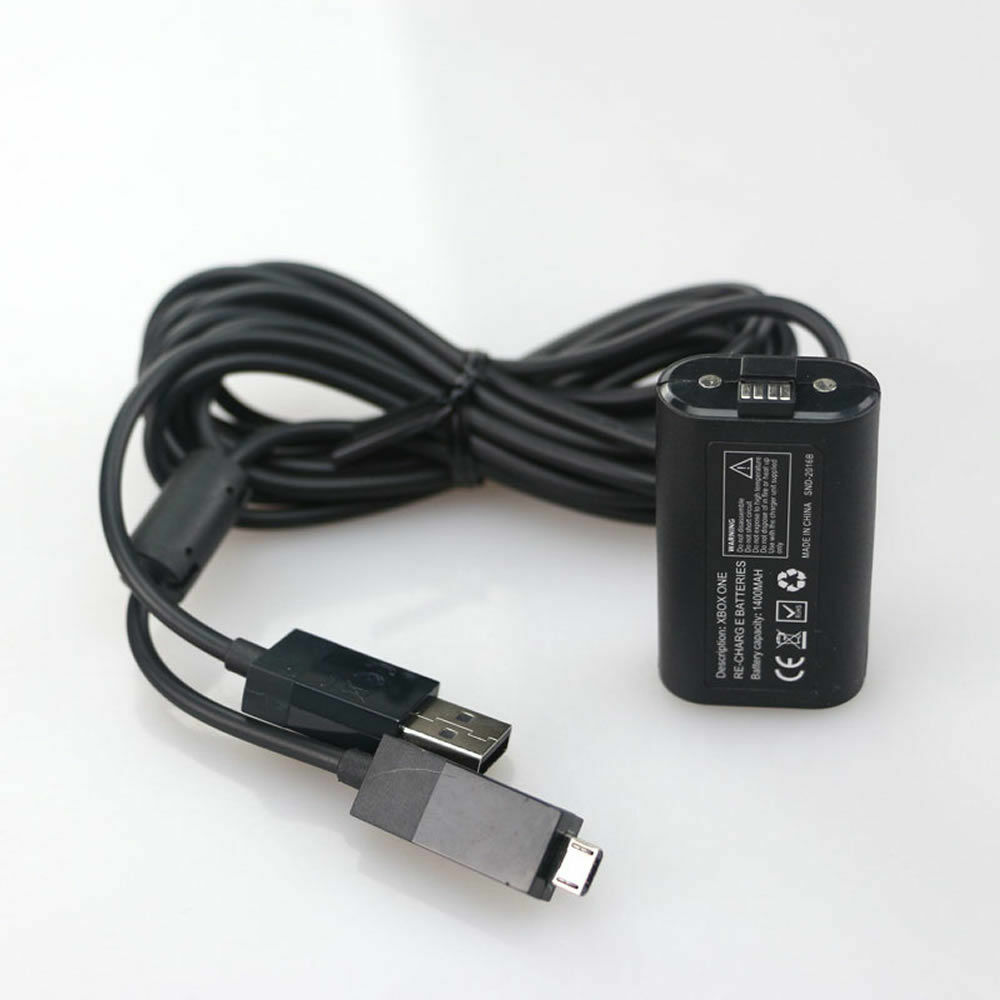 (2 Pack) For X Box One Charge and Play Kit Rechargeable Battery & Charging Cable