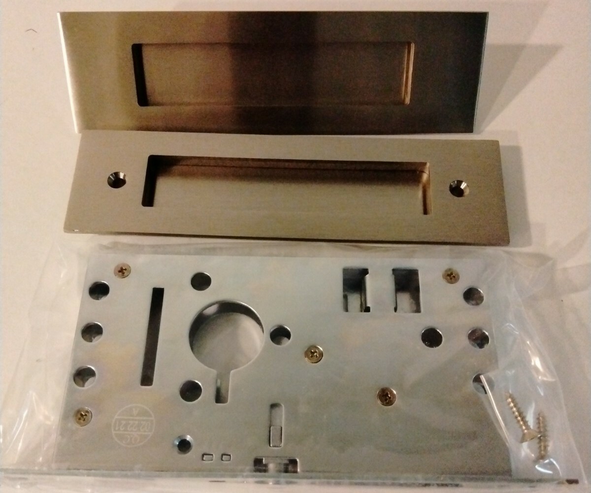 Emtek 2154US15 Pocket Door Hardware Pull 1-3/8” Passage Narrow Modern