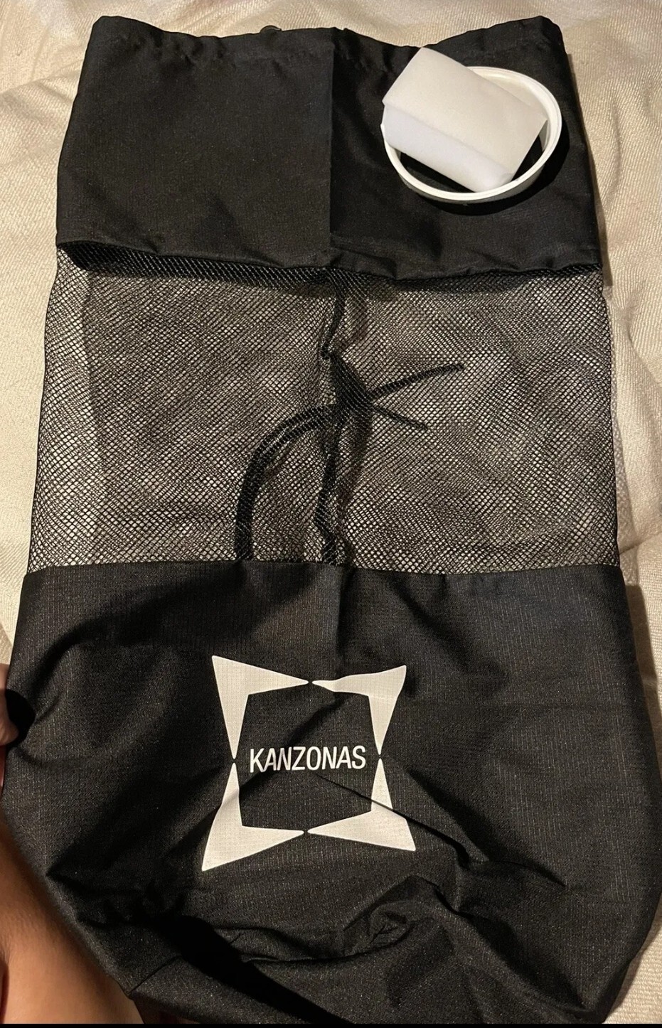 Mesh Boat Trash Bag with Hangers or for Fishing (Black, 9.8 x 27.5 In) Brand New