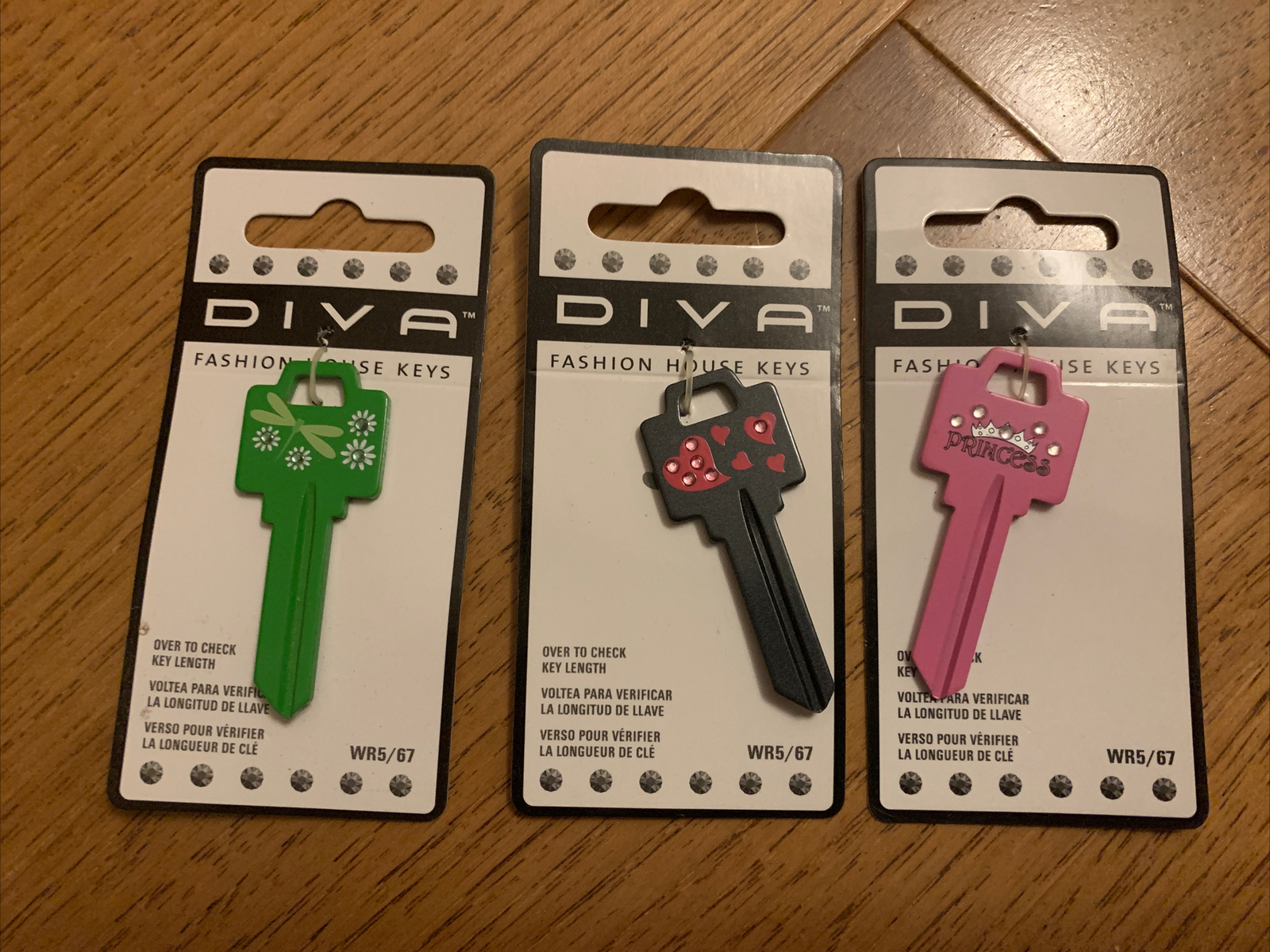 Lot Of 2 diva color house key blank WR5 axxess 67