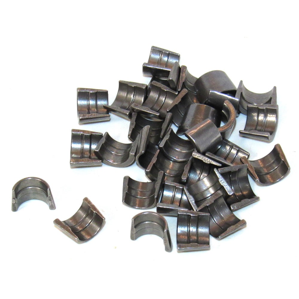 Renegade Valve Keeper Set 99042-1; 7deg 3/8 in. Single Groove Stamped Steel