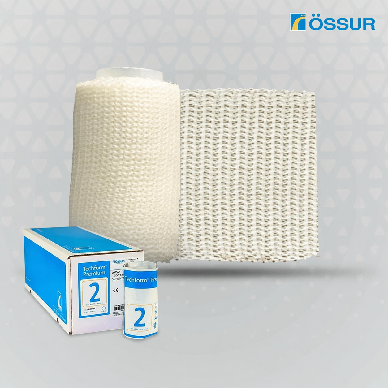 Ossur Techform II Premium Casting Tape White 2in x 4 Yds Orthopedic 8 Pack