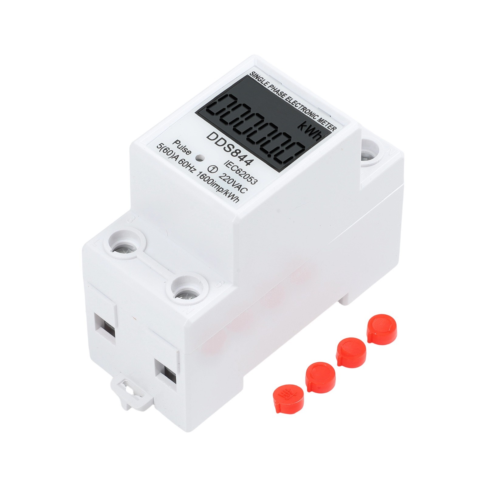 Functional Energy Meter Single-phase Plastic Easy To Install Efficient