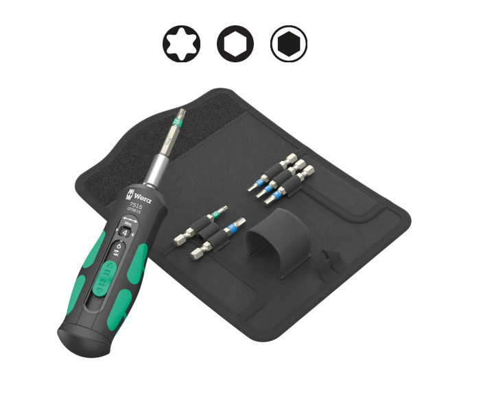 Wera 05075850001 7515/7 Kraftform Safe-Torque Speed Bicycle 1, 7 pieces