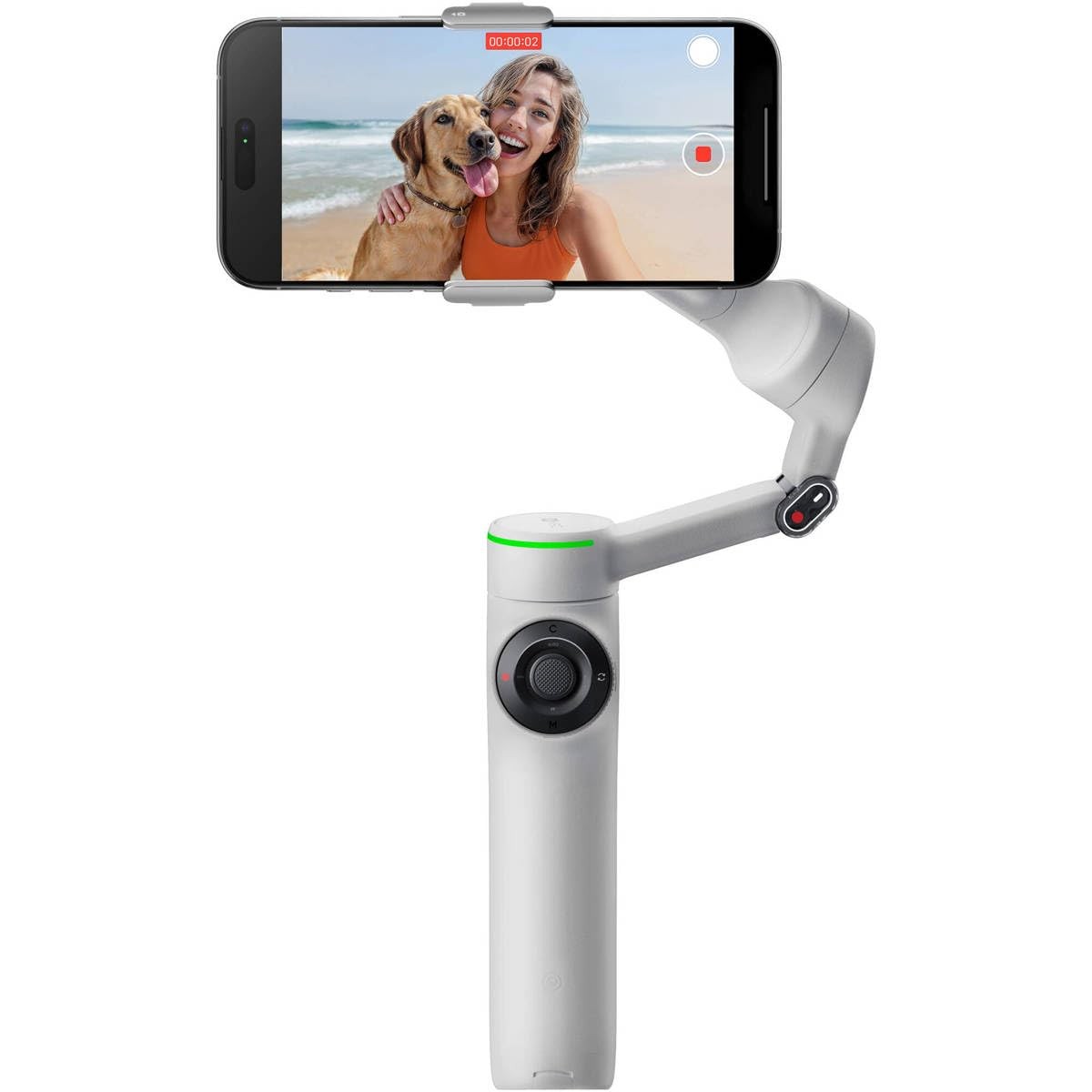 Insta360 Flow 2 Pro Grey- AI-Powered  Stick, Portable & Foldable