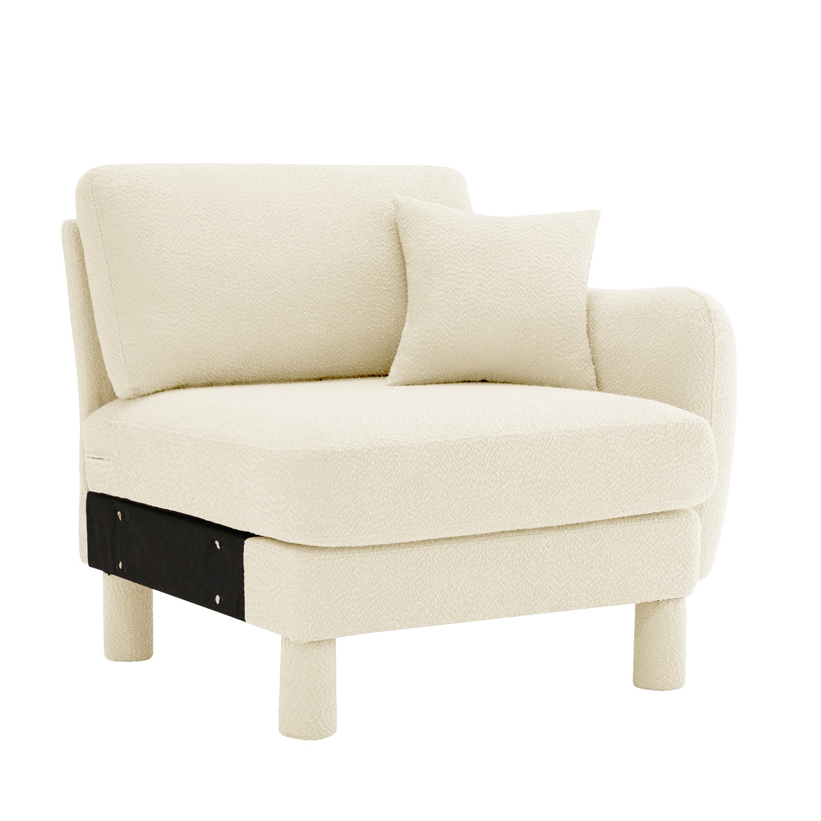 Lucas RSF sofa W/Pillow Polyester -Beige