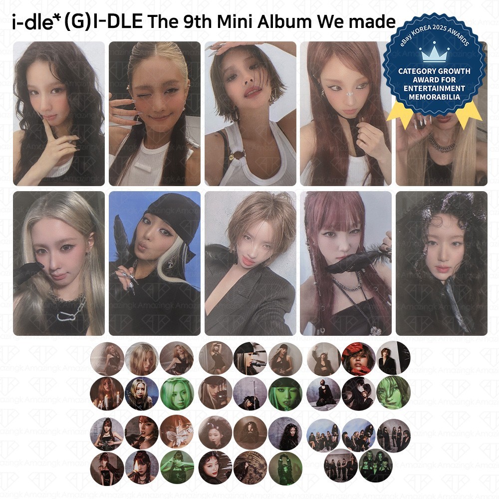 I-DLE IDLE The 9th Mini Album We made Mono/Crow ver. Photocard