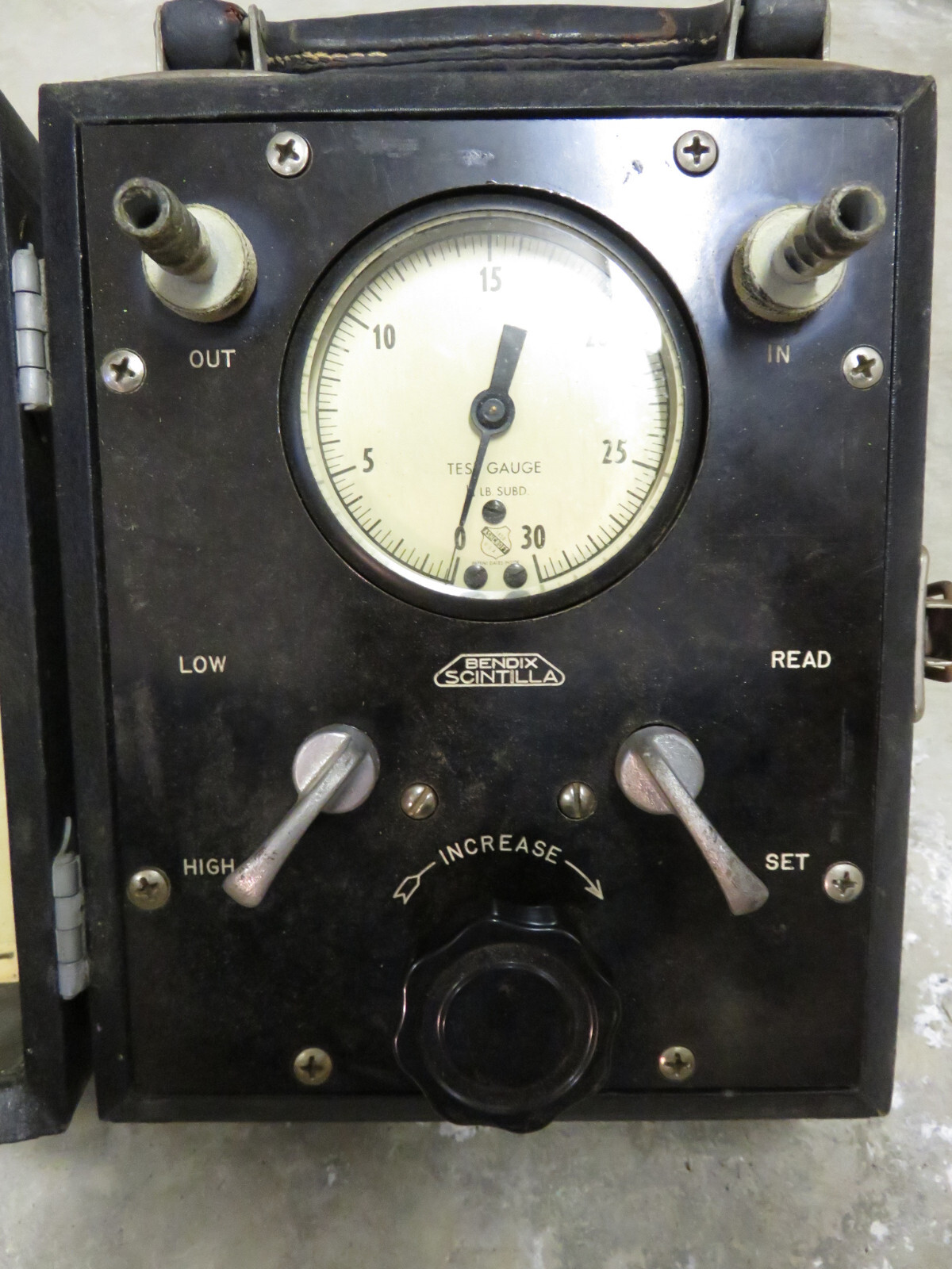 Bendix Scintilla Air FlowMeter 11-1757 Vintage 1940s WWII Untested