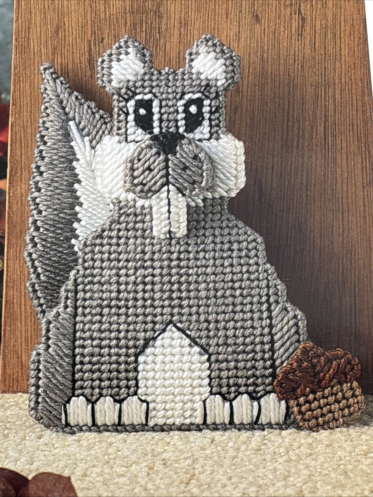 Squirrel Doorstop Annie's Attic Plastic Canvas Pattern Page