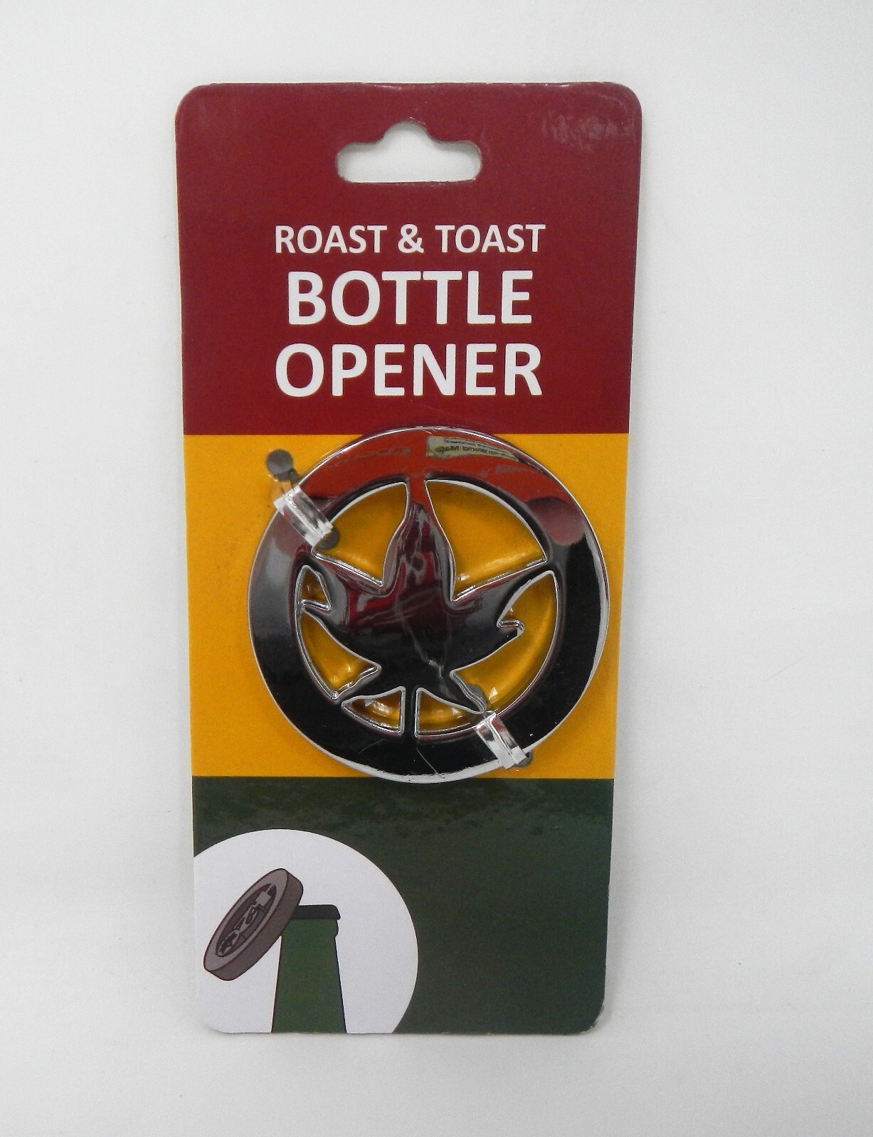 Roast & Toast 82502 Metal Bottle Opener It's 420 Somewhere - Leaf