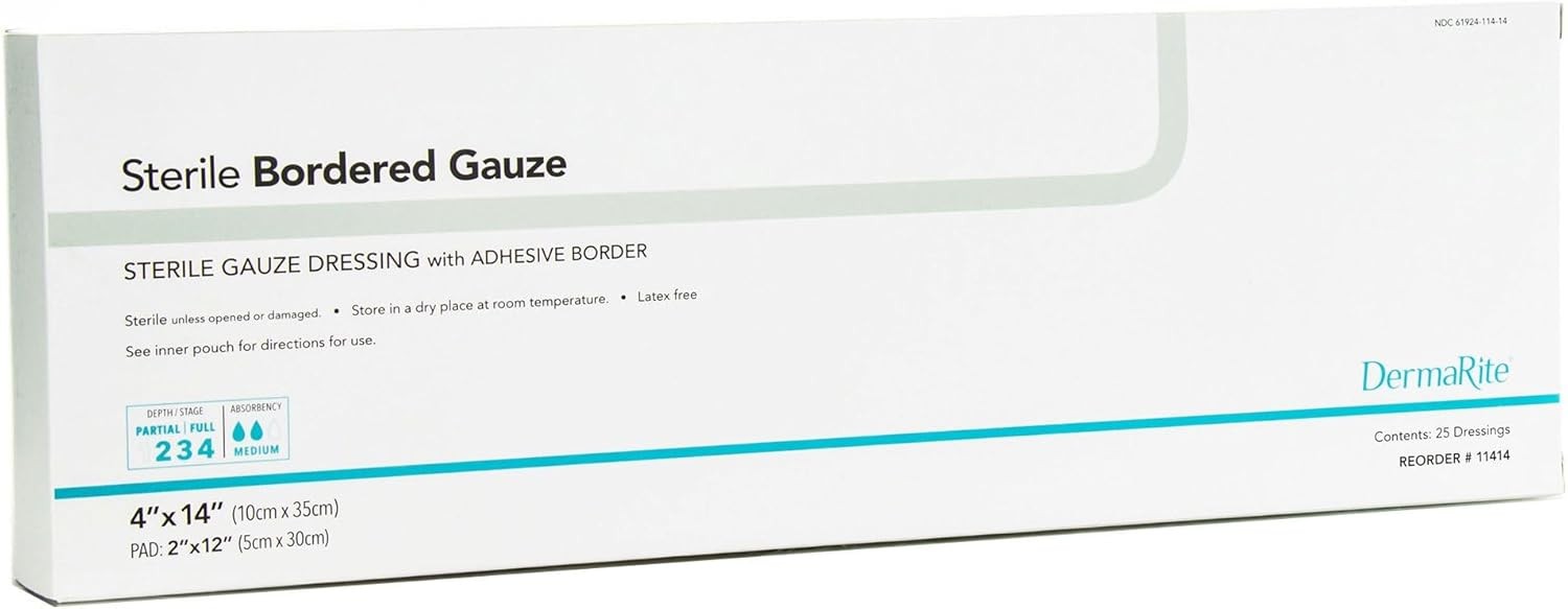 's Sterile Bordered Gauze Dring with Adhesive Border -