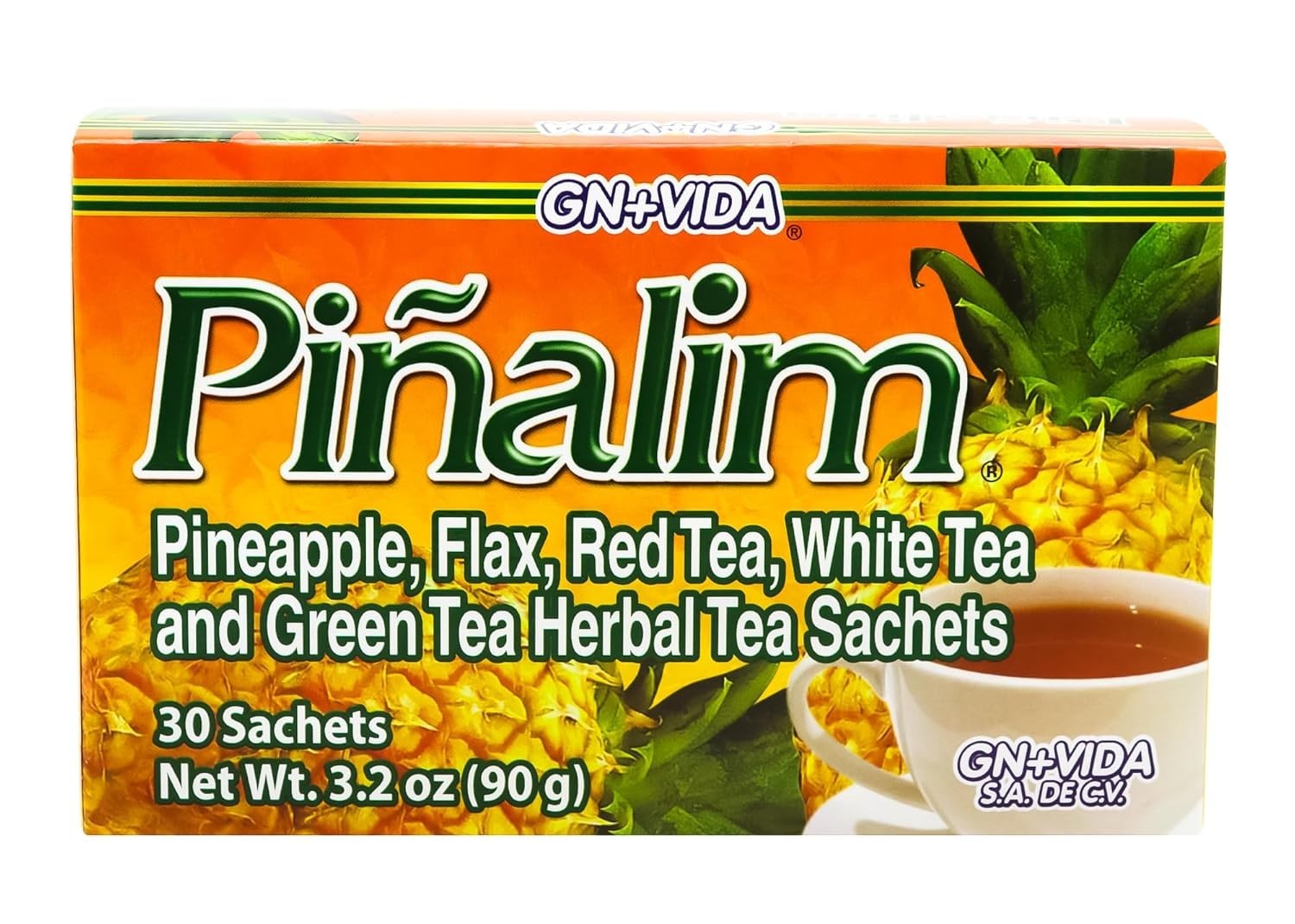 PINALIM Original GN+Vida Tea Piñalim Pineapple Diet 30PC (2 PACK)