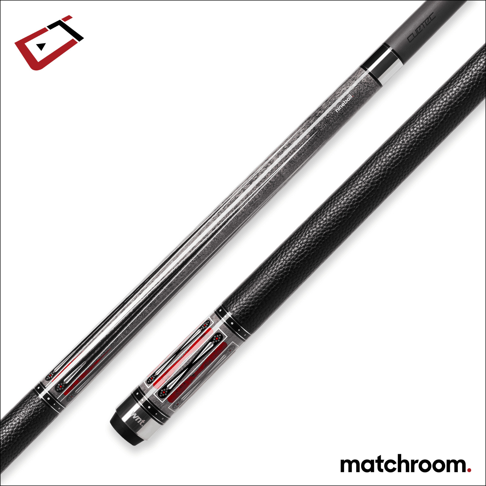 NEW Cuetec Cynergy Nineball Shark Gray 95-181LTWS 11.8mm Carbon Shaft FREE SHIP