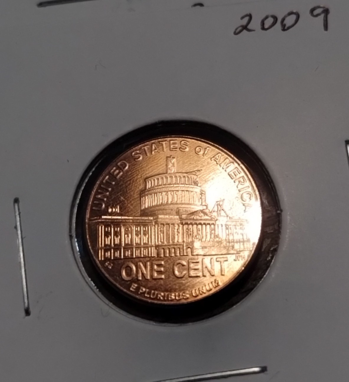 2009 P Lincoln Bicentennial Capital Reverse RD BU from roll