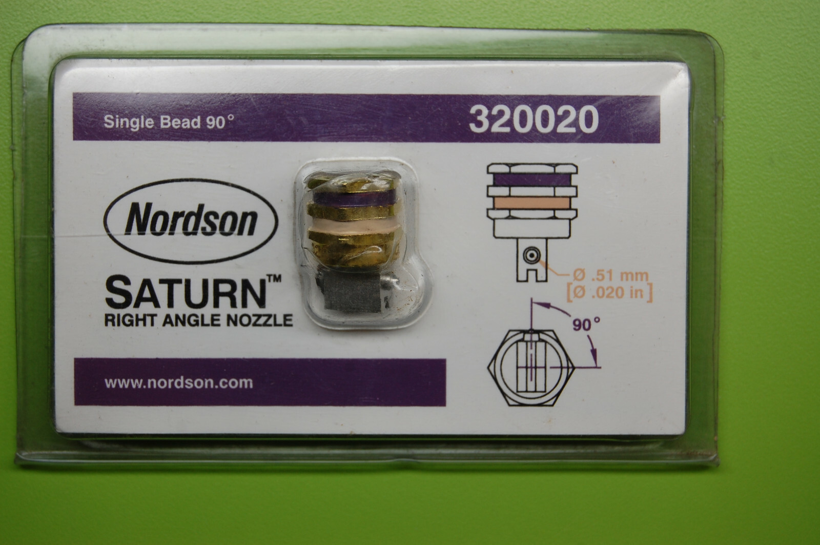 Nordson 320020 Replacement .020 Nozzle Single Bead 90 Degrees