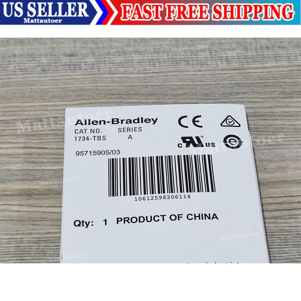 New Allen-Bradley 1734-TBS POINT I/O Module Terminal Base 1734TBS US Free Tax