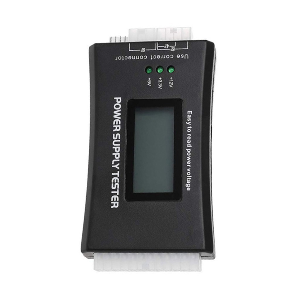 PC ATX PSU Tester for Monitoring 3.3V 5V 12V +5VSB and Power Good Signal