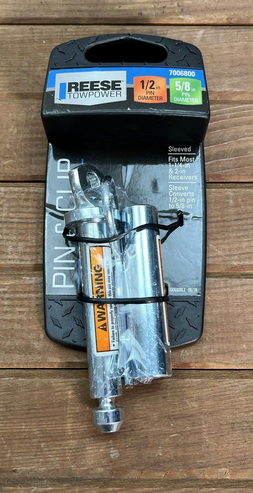 Hitch Pin & Clip 1/2" To 5/8" Diameter 7006800 Reese Towpower Brand New