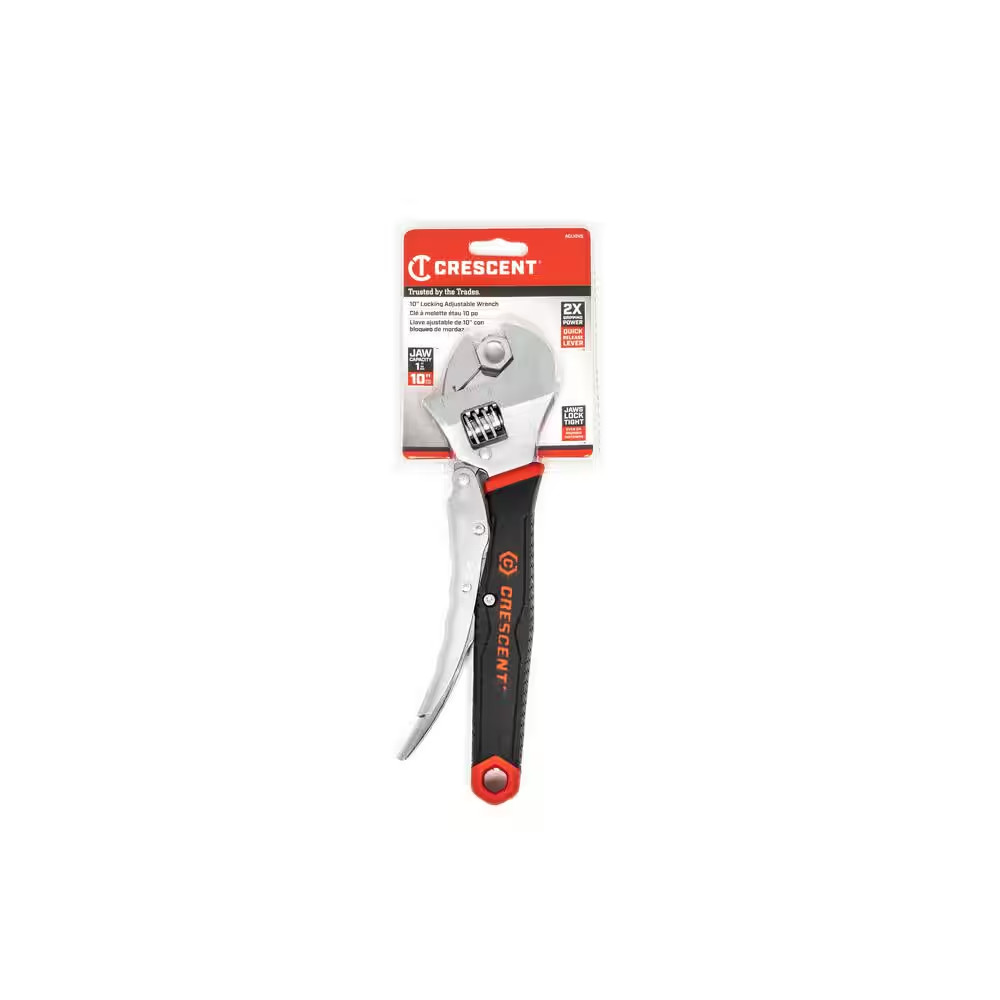 10 In. Locking Adjustable Wrench