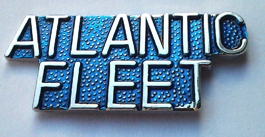 US NAVY ATLANTIC FLEET (1-1/4") Military Hat Pin P15667 EE
