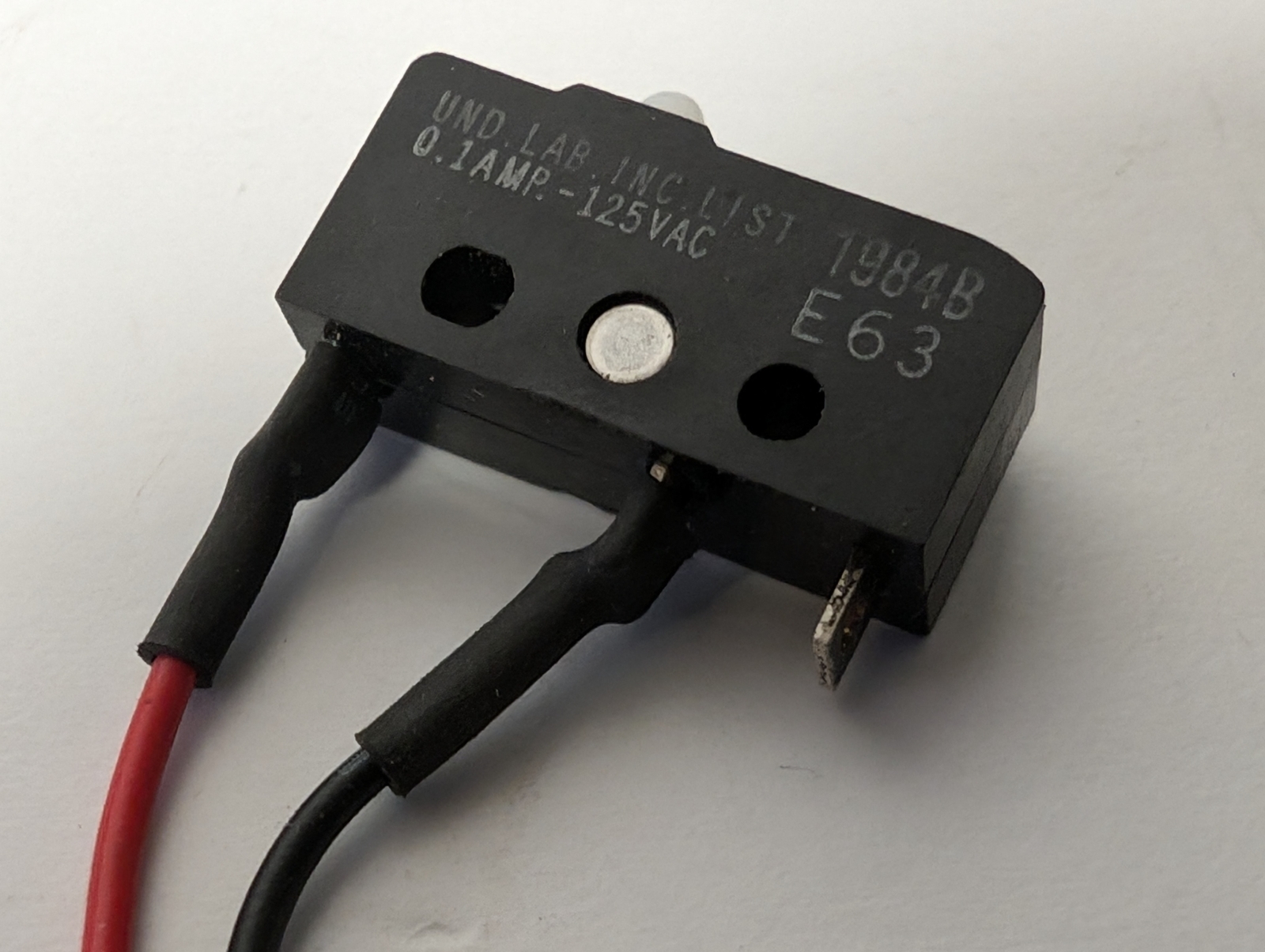 Miniature Micro Switch Normally Open & Normally Closed Contacts