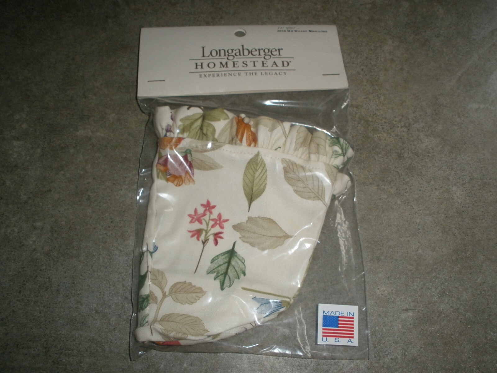NEW Longaberger Liner for 2008 Medium Woven Memories Basket