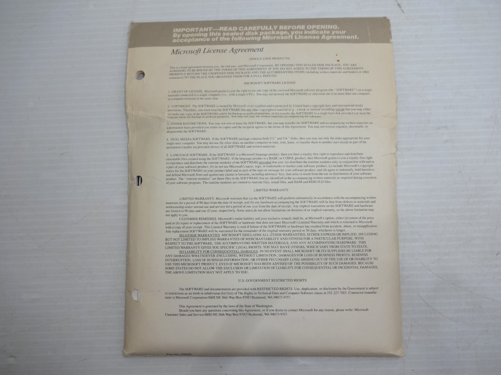 Microsoft Macro Assembler 5.1 MS OS/2 & MS-DOS Software 5.25" Disks