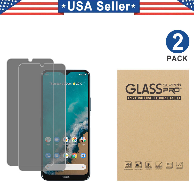 2PCS Privacy Tempered Glass Protector For Nokia G100 G310 G400 G50 5G